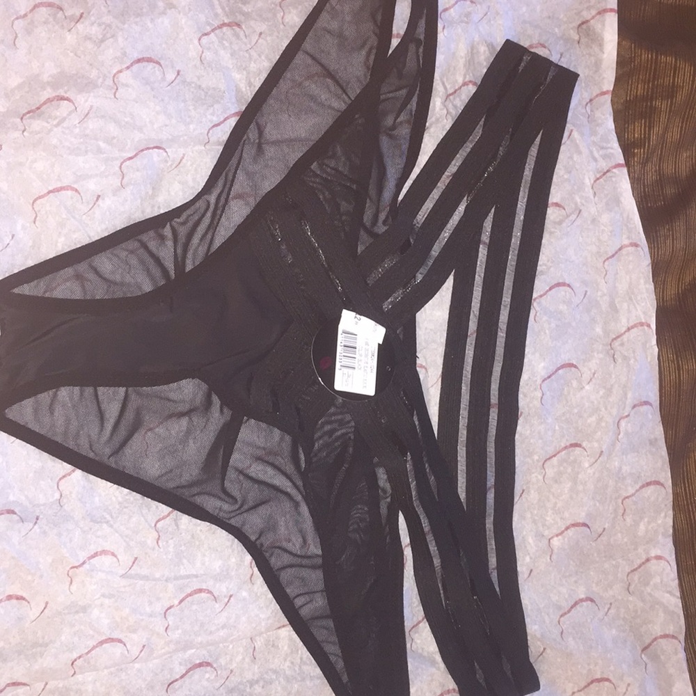 Adam and Eve Black decorative underwear